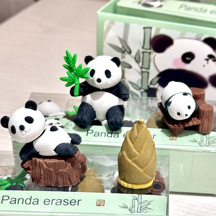 Wholesale Cartoon Panda Eraser Set Trendy Decorative Erasers Fashion Accessory MOQ≥2