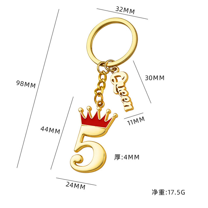 Wholesale Gift Mother's Day Keychain Pendant Customized Creative Gift Love Metal Keychain