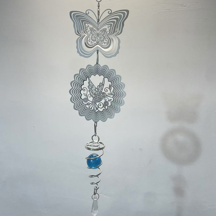 Wholesale 3D Rotating Butterfly Hanging Wind Chimes