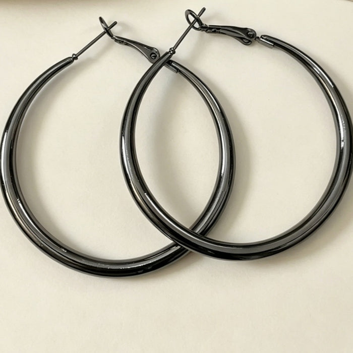 Wholesale Geometric Round Gold Hoop Earrings Trendy Jewelry Accessory MOQ≥3