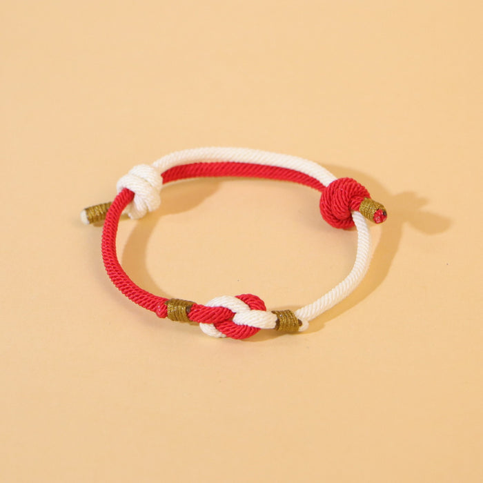 Wholesale Red rope everlasting longing for each other lovers bracelet jewelry keepsake commemorative diamond knot bracelet hand woven hand rope