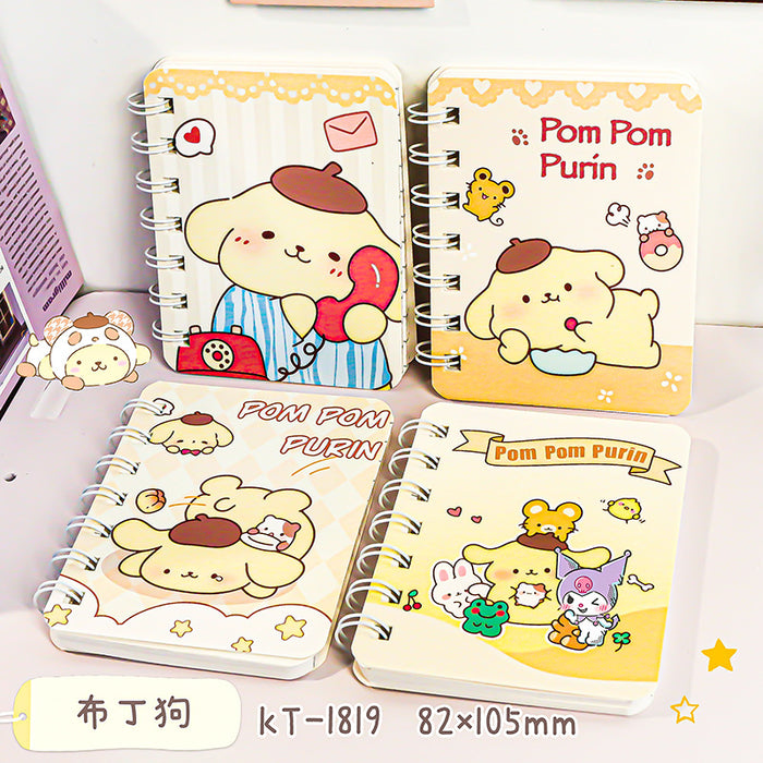 Wholesale 4 Sets of A7 Small Coil Cartoon Paper Notebook JDC-NK-YYC005