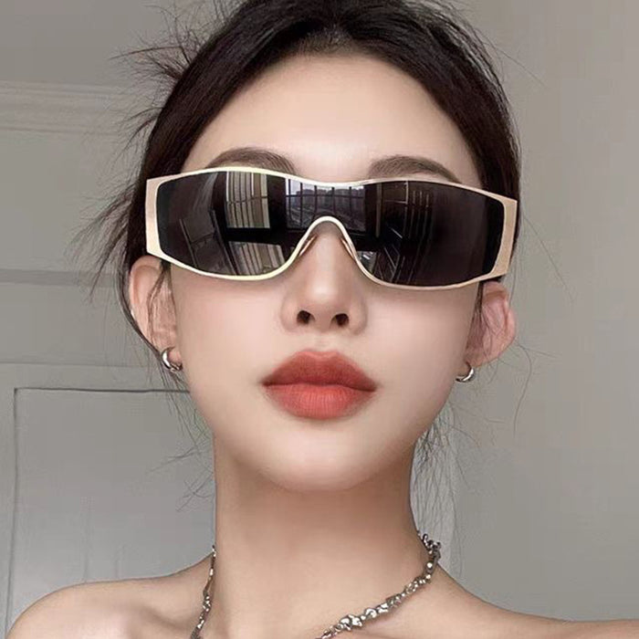 Wholesale Large frame connected sunglasses, high-end photography sunglasses, UV resistant and sunshade sunglasses