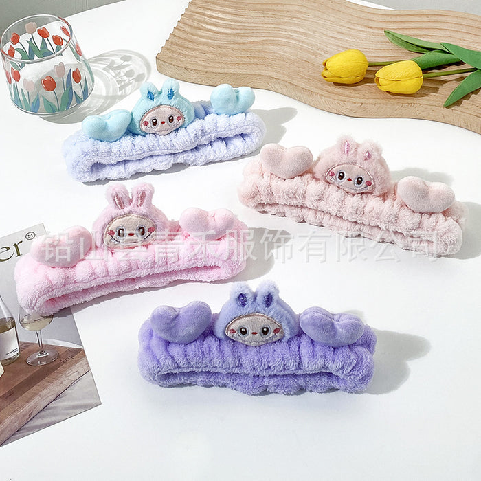 Wholesale Cartoon  Cloth Wash Face Hair Band Girls Cute Plush Hair Band Makeup Mask Pressure Hair Headband Hair Accessories