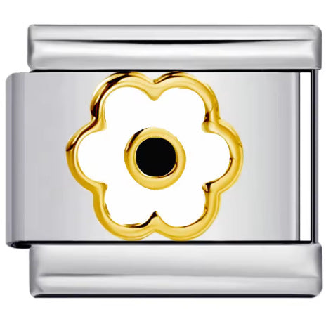 Wholesale Mother' s Day Series Stainless Steel Italian Flower Bracelet DIY Module Combination Jewelry