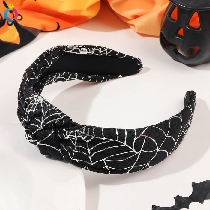 Wholesale Halloween Fabric Diamond Pearl Headband JDC-HD-HengX005