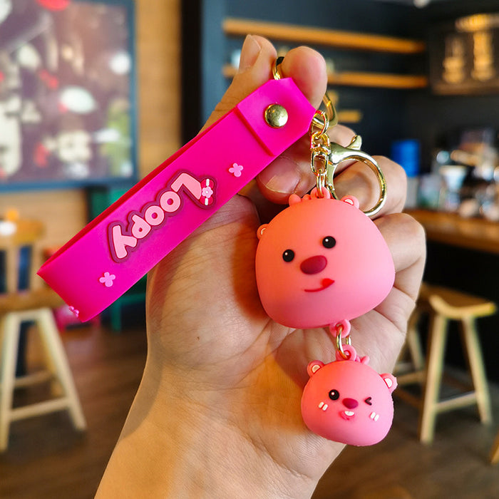 Wholesale Cartoon Doll Silicone Keychain JDC-KC-Tingm214