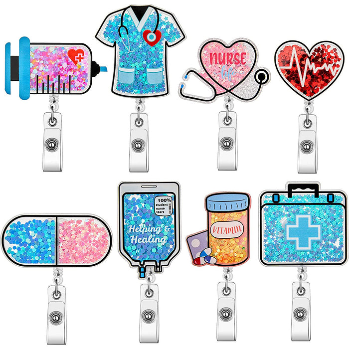 Wholesale Acrylic Quicksand Needle Clothing Love Scroll Keychain JDC-KC-ZhuoJin003