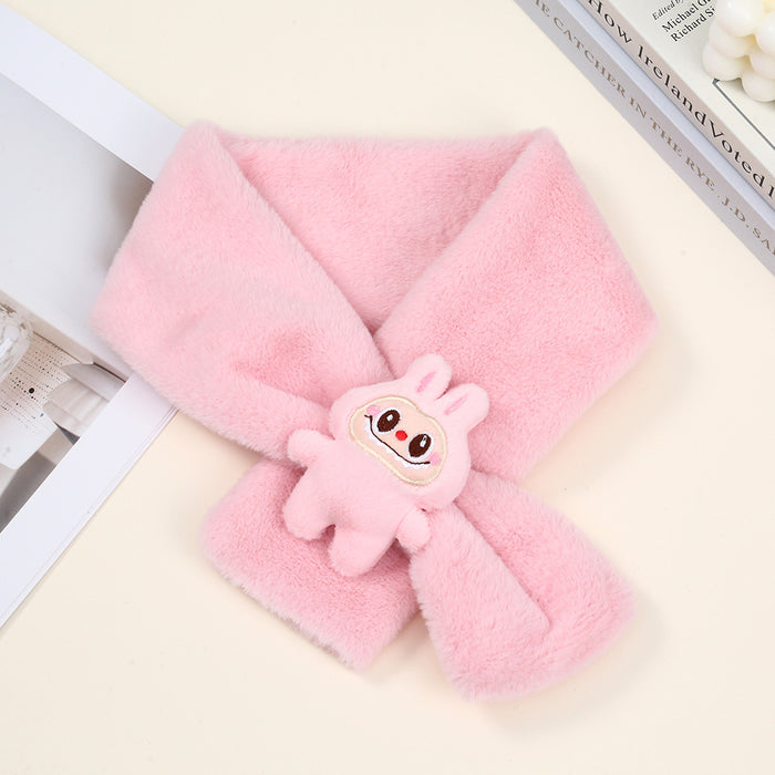 Wholesale Cute cartoon plush warm neck warmer for children