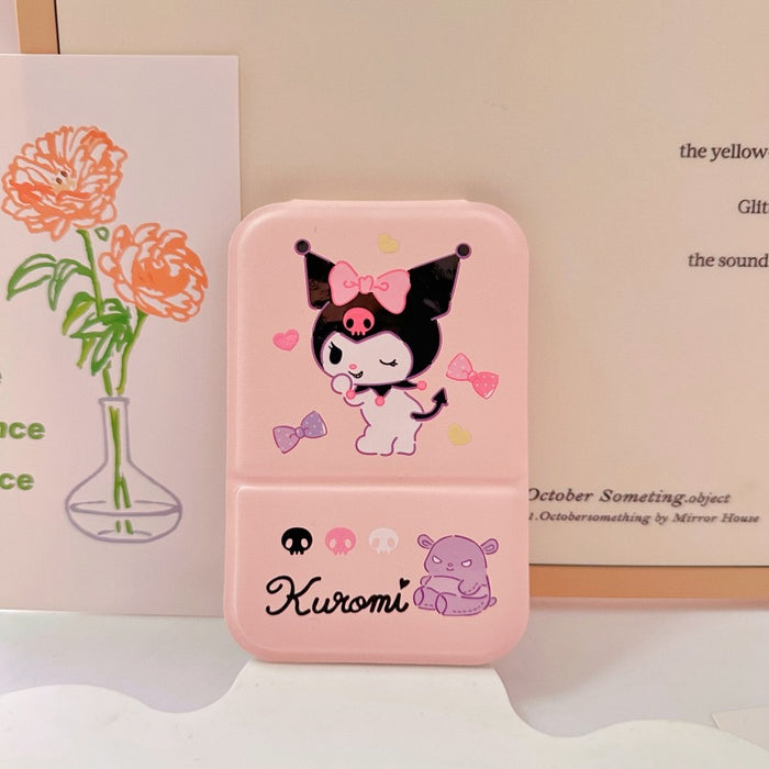 Wholesale Cartoon portable makeup mirror portable small mirror desktop folding mirror student dormitory HD dressing mirror