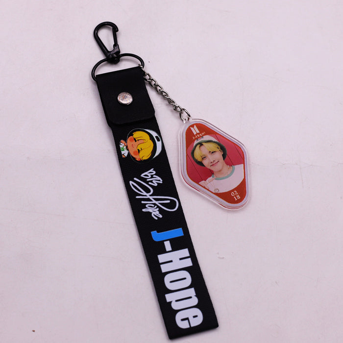 Wholesale Acrylic Lanyard Keychain JDC-KC-HanTian011