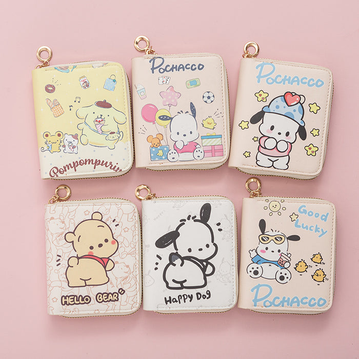 Wholesale Cartoon Anime Cute Short Zipper Wallet JDC-WT-QT024