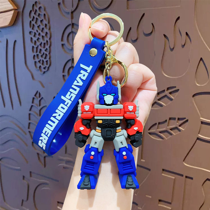 Wholesale Cartoon key pendant bumblebee car ornaments keychain