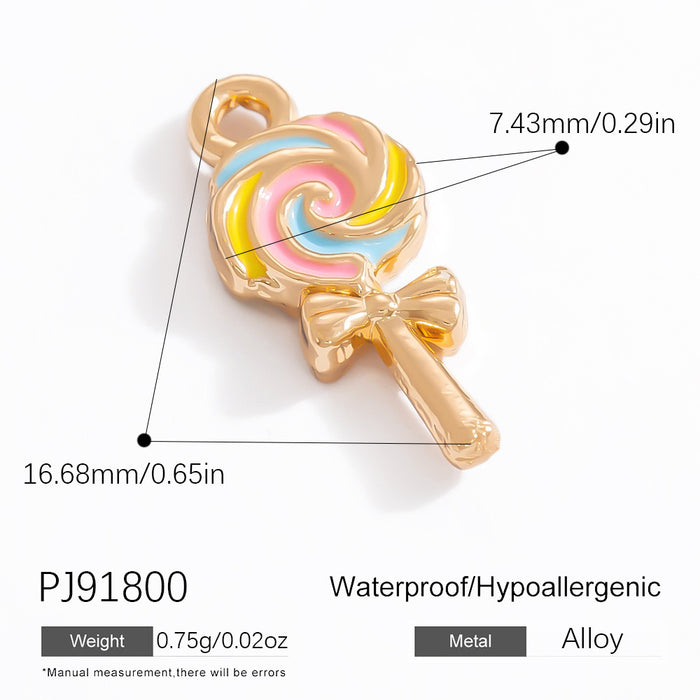 Wholesale Alloy Jewelry Accessories Ins Style Handmade DIY Cake Candy Jewelry Childlike Cartoon Sweet Pendant Single Pendant