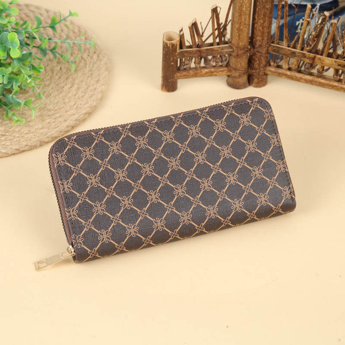 Wholesale Long Zipper Large Capacity PU Wallet JDC-WT-HNG002