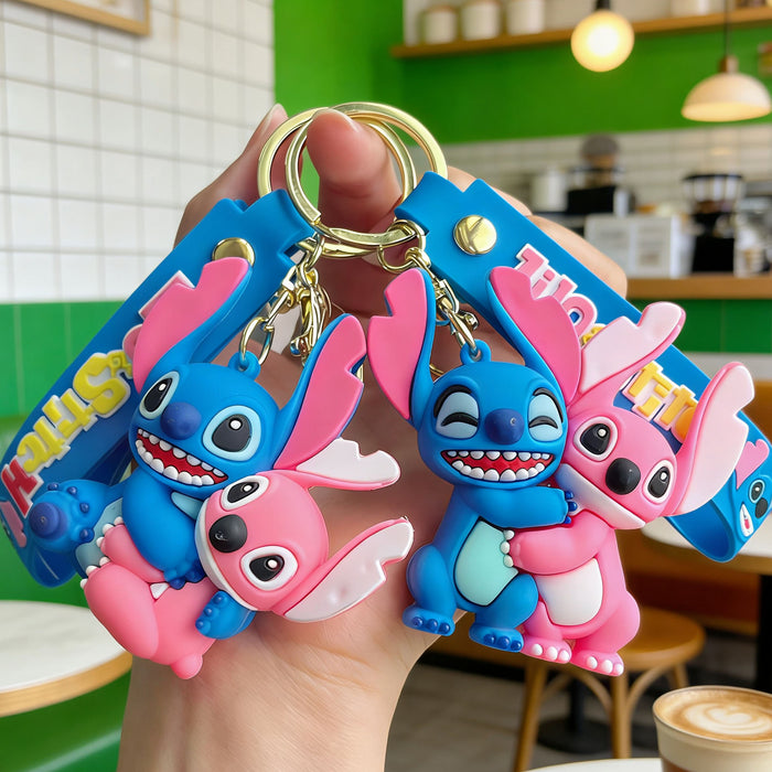 Wholesale Decorative Silicone PVC Cartoon Keychain Car Key Accessory Boutique Gift MOQ≥2