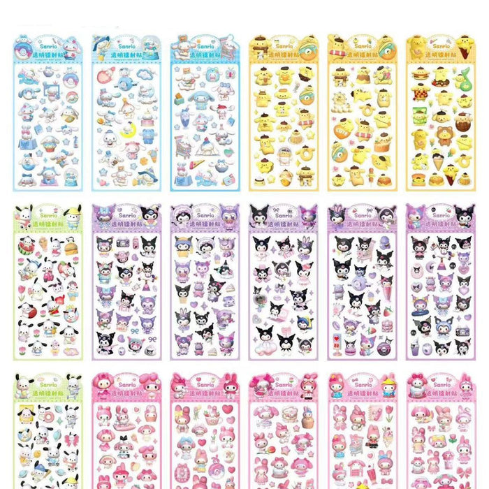 Wholesale Colorful and cute cartoon laser stickers