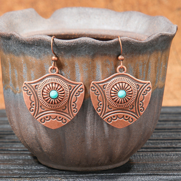 Wholesale Bohemian Tassel Geometric Earrings - Retro Ethnic Style Fashion Accessory MOQ≥2