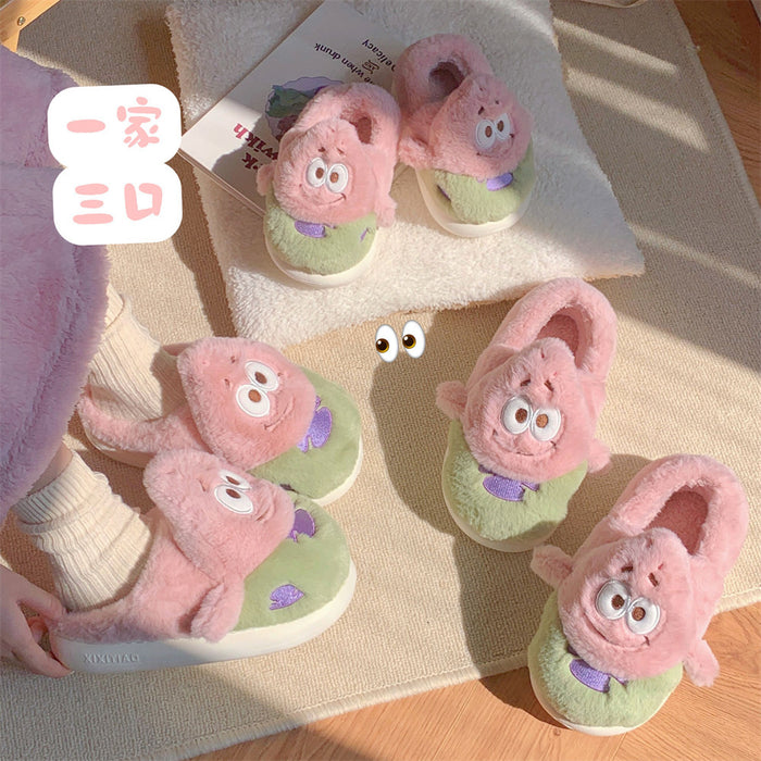 Wholesale Plush Cartoon Cotton Slippers (F) JDC-SP-RongHe002