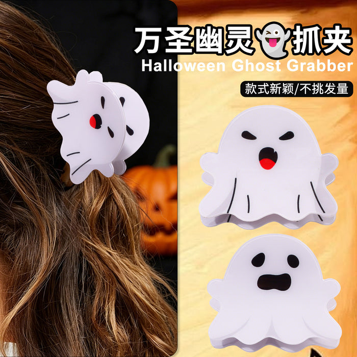 Wholesale PVC  Ghost Shark Hair Claw Clip Funny Hair Gripper For Festive Everyday Styling And Boutique Resale