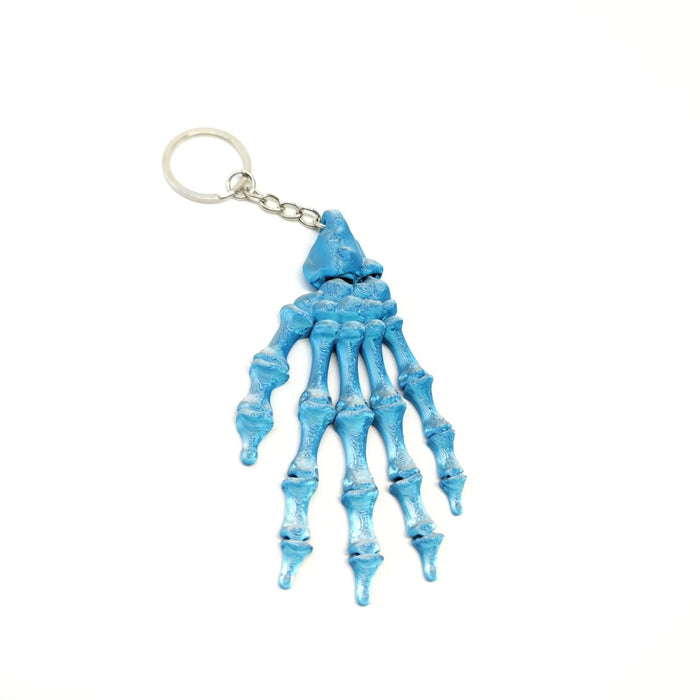 Wholesale 3D Printed PLA Skull Hand Keychain Articulated Joints Fashion Accessory Gift