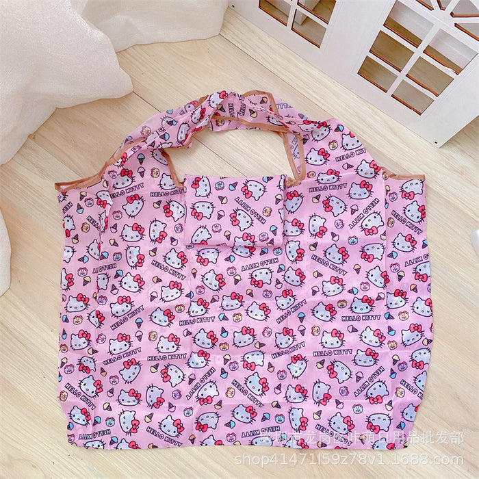 Wholesale Cute Large Capacity Eco-bag  Supermarket Shopping Bag Lightweight Cloth Bag Shoulder Bag