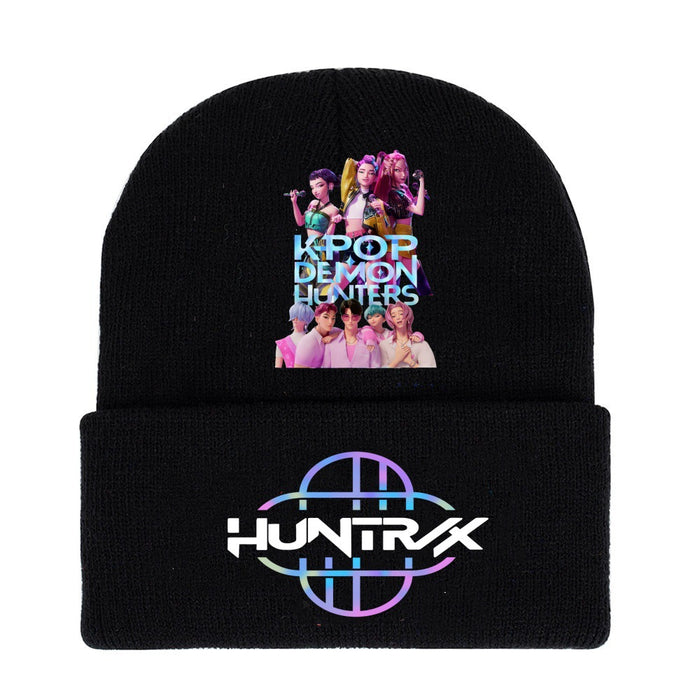Wholesale Kpop Cartoon Knit Hat Solid Color Wool Hat