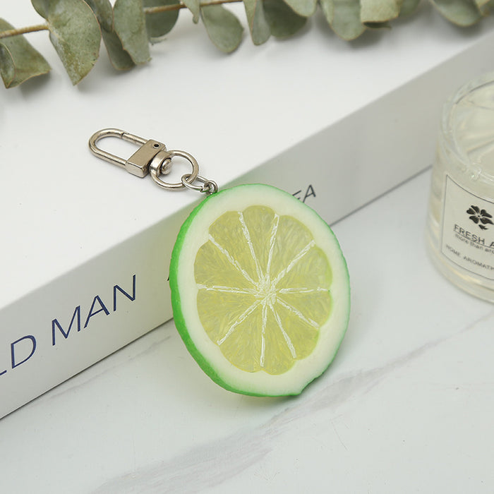 Wholesale Fruity PVC Keychain Chic Decorative Accessory for Bag Charm or Gift MOQ≥2
