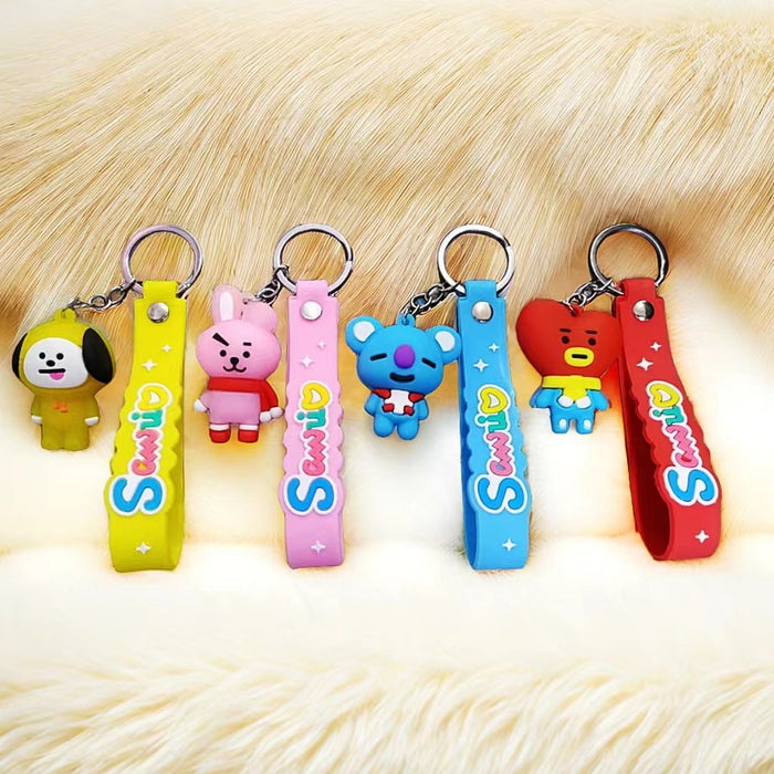 Wholesale Cute Cartoon Anime Silicone Keychains JDC-KC-Zhenl002