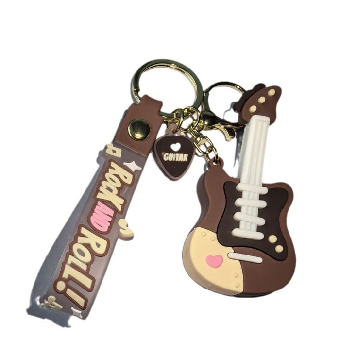 Wholesale Guitar PVC Keychain JDC-KC-ShuoT024