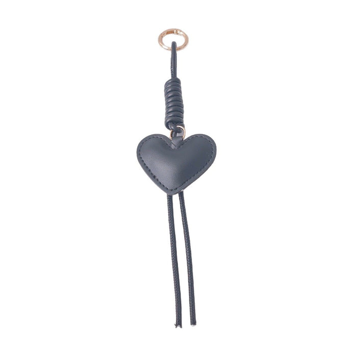 Wholesale Trendy PU Heart Bag Charm Keychain With Leather Rope Fashion Car Decoration And DIY Craft Accessory