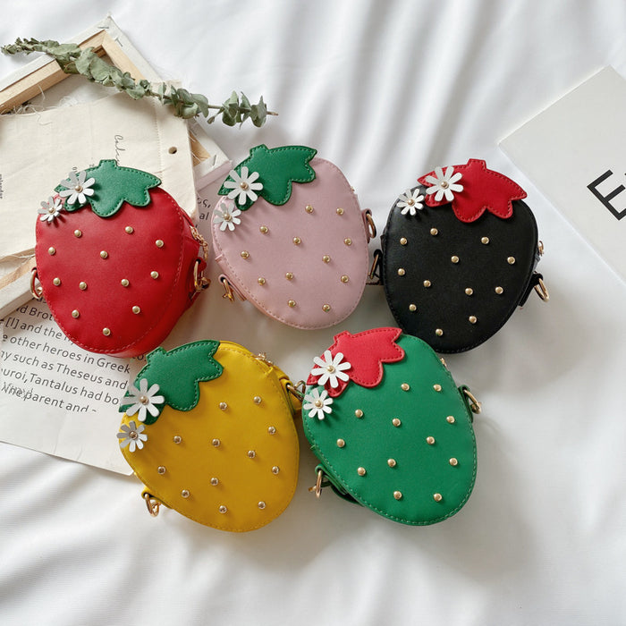 Wholesale Stylish crossbody bag, adjustable fruit bag, cute princess coin purse