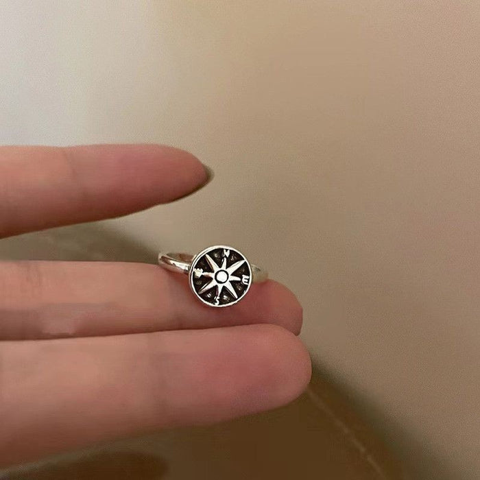 Wholesale Antique cross opening ring with niche design, simple, fashionable and personalized ring