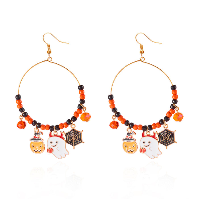 Wholesale Girls'  Gifts  Earrings Pumpkin Ghost Earrings
