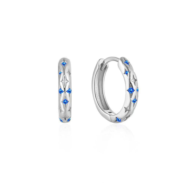 Wholesale Earrings with a light luxury temperament, ear buckle design, versatile earrings, metal rings