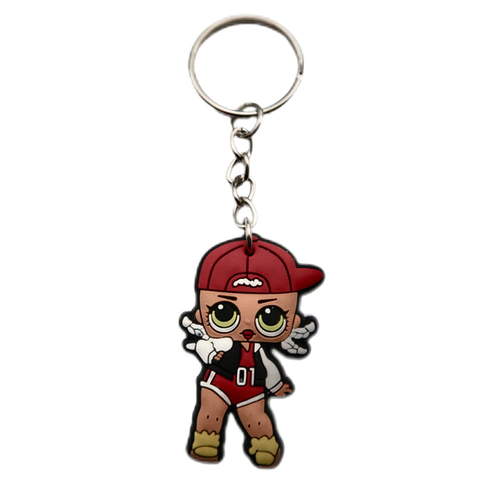 Wholesale 10pcs Surprise doll keychain pendant creative bag pencil case pendant key ring accessories