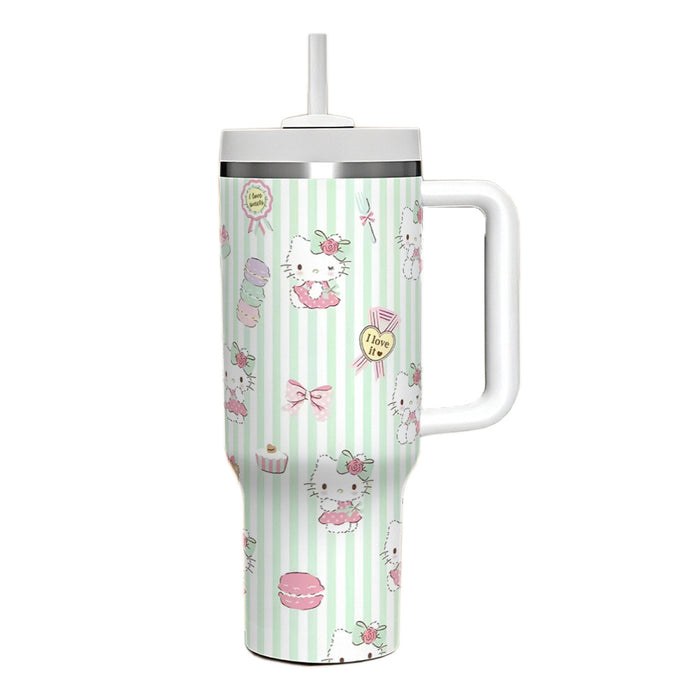 Wholesale 40oz Large Capacity Kitten Big Mac Ice Cup Double-layer Vacuum Car Cup