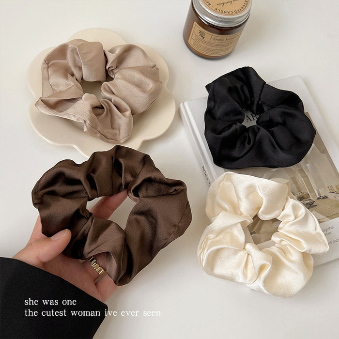 Wholesale Vintage Silk intestine hair band  rubber band female hair tie rope hair rope