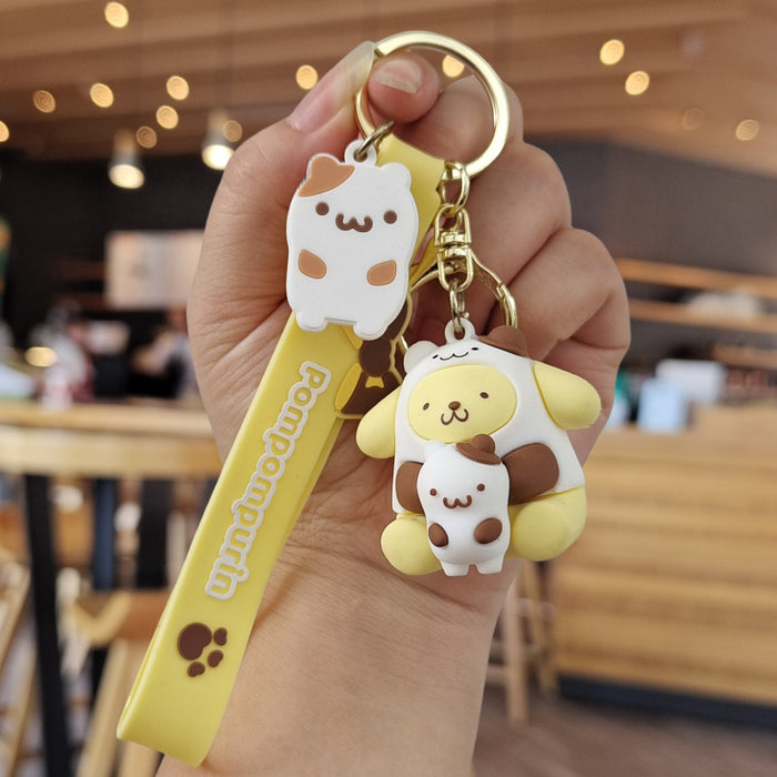 Wholesale Cartoon Silicone Doll Keychain JDC-KC-ZhuoRan018