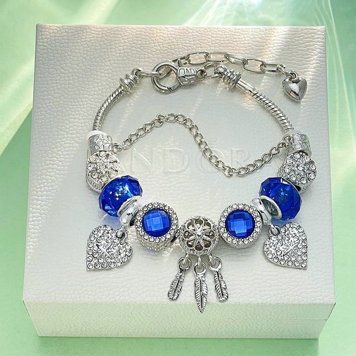 Wholesale Dream Catcher Beaded Alloy Bracelet JDC-BT-RanYan002