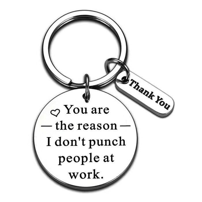 Wholesale May You Be Stainless Steel Keychain JDC-KC-TangMumao002