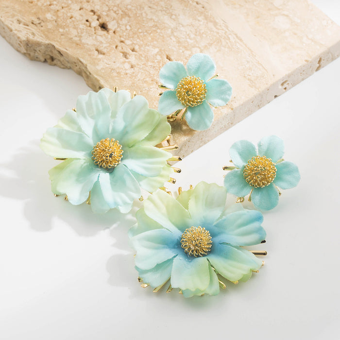 Wholesale Floral Pendant Earrings Trendy Summer Vacation Chic Jewelry Accessory