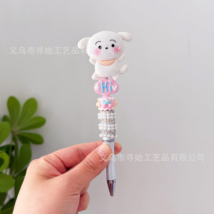 Wholesale Beaded Cartoon Rotating Ballpoint Pen