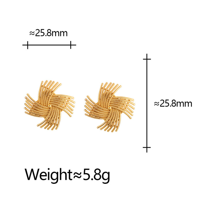 Wholesale Personalized and fashionable windmill earrings with high-end and niche style