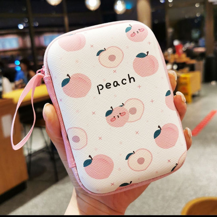 Wholesale  Cartoon  Headset Storage Bag Large Coin Purse Charger Data Cable Hard Disk Mobile Power Storage Box