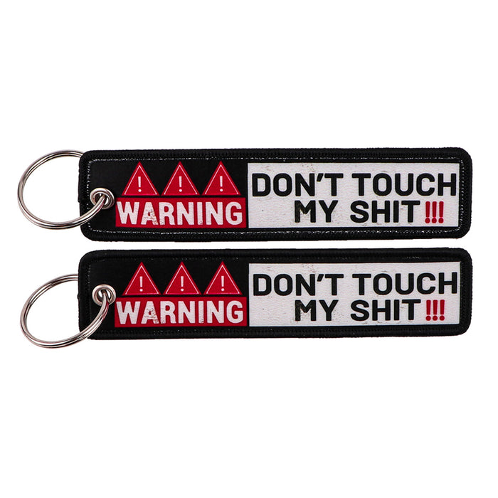 Wholesale Minimalist Quotations Weaving Mark Keychain Fabric Keychain Accessories
