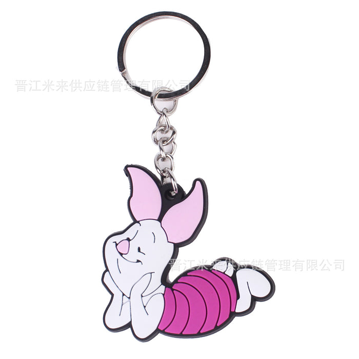 Wholesale PVC 10-pack Cartoon Animal Keychains JDC-KC-MiLai005