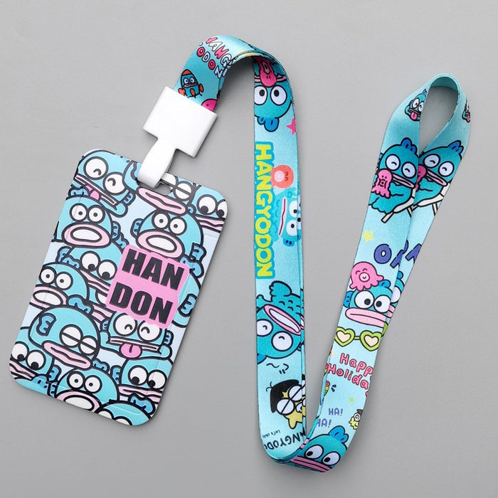 Wholesale Trendy Plastic Cartoon Card Holder With Lanyard Student ID Badge Gift