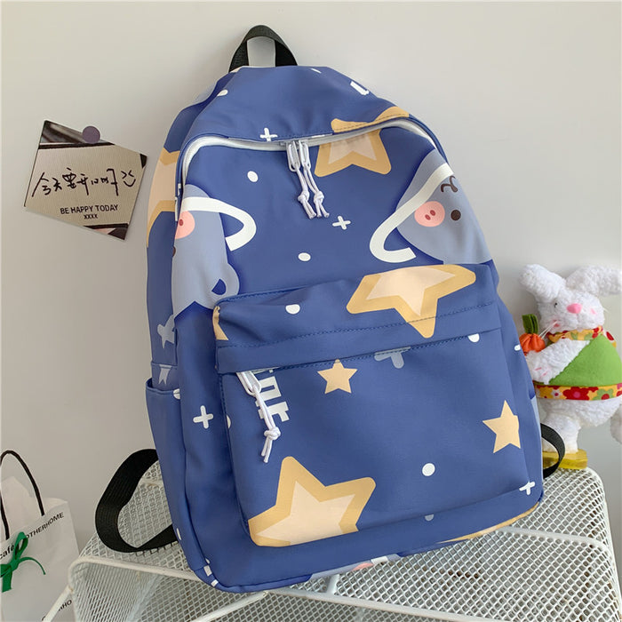 Wholesale Nylon High School College Student Graffiti Print Lightweight Backpack JDC-BP-YuanDuo029