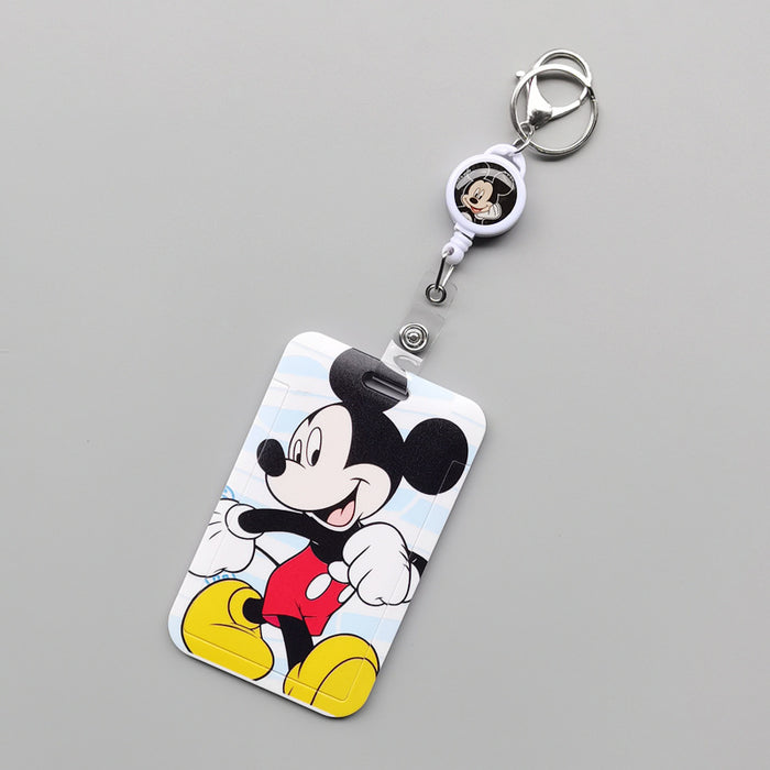 Wholesale Polyester Cartoon Print Card Holder With Lanyard For Student ID Work Badge Bus Card Everyday Resale